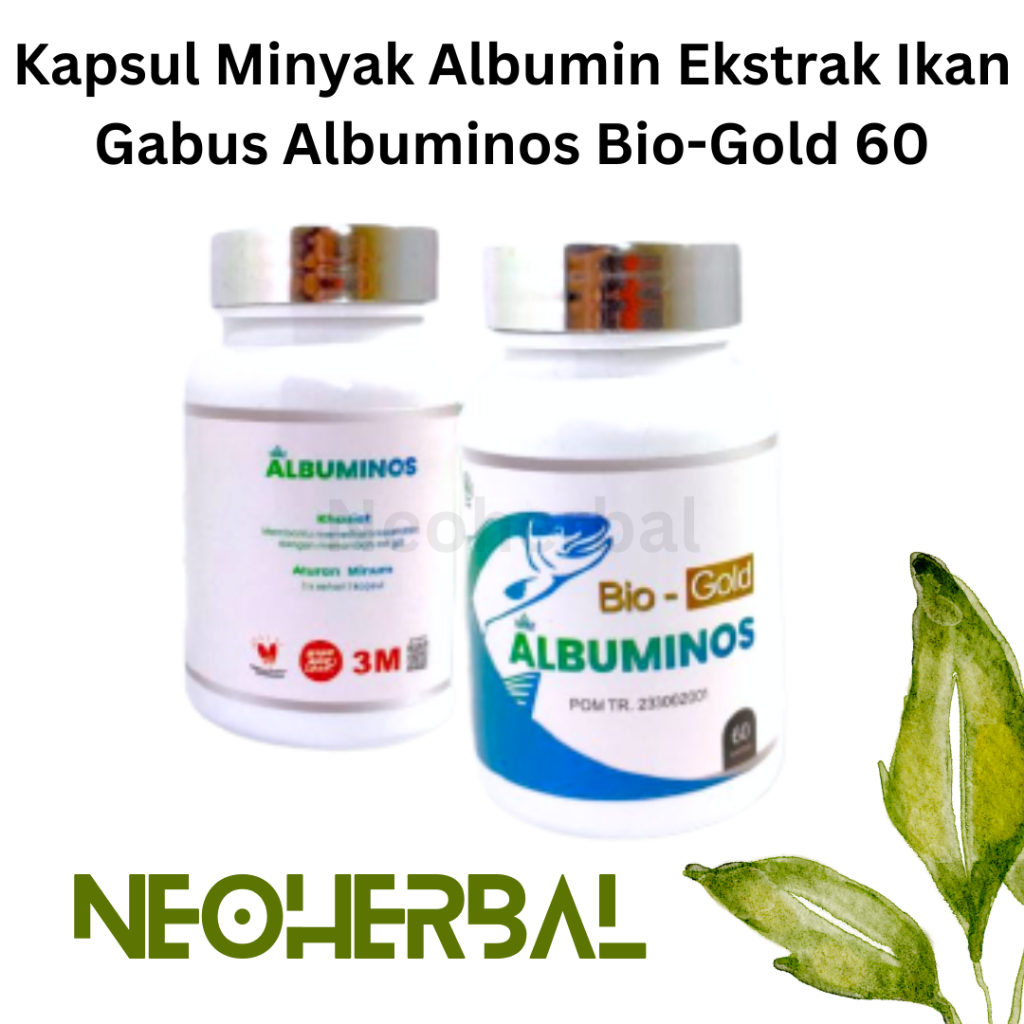 Kapsul Bio-Gold Albuminos ektrak ikan gabus albumin 60