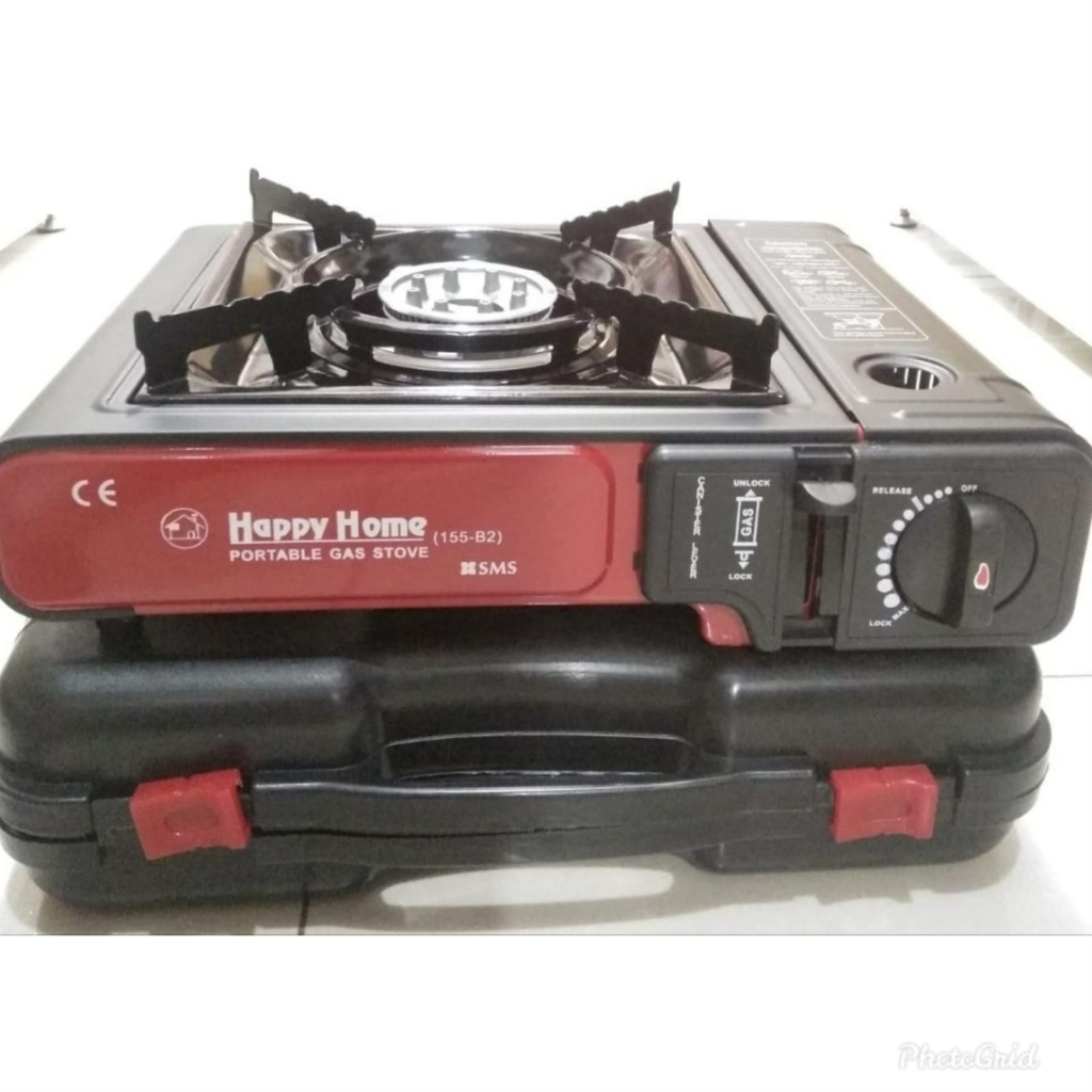 Sonifer Kompor Gas Portable Happy Home 2 in 1 Portable Gas Stove