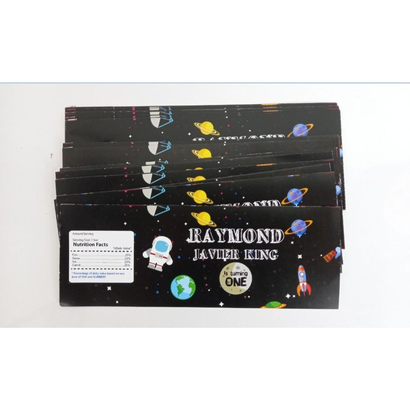 label susu botol space / label susu botol custom astronot / label susu botol custom space