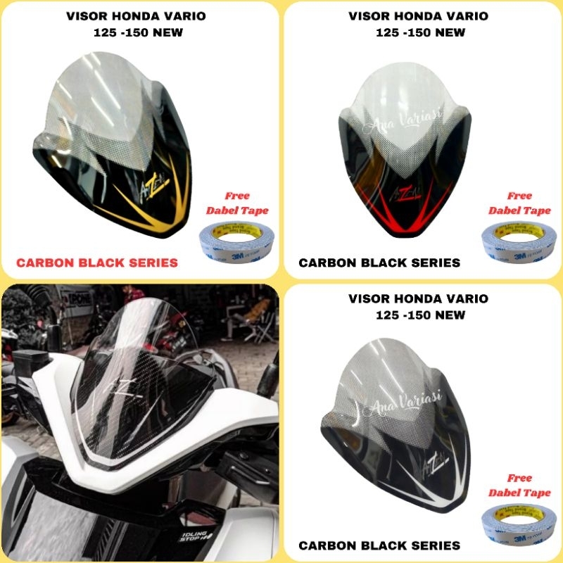 visor Honda Vario 125 new visor Honda Vario 150 windshield Vario 125 visor Vario 125 carbon