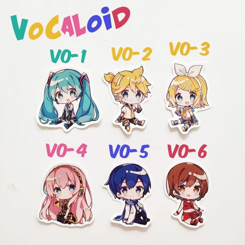 

Sticker Vocaloid 1 Hatsune Miku Rin Len Luka Kaito Meiko Merchandise