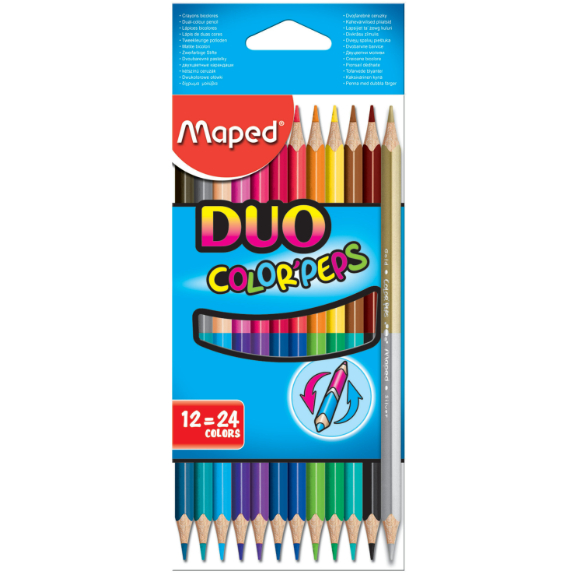 

Pensil Warna Maped Peps Duo 12 24 Warna