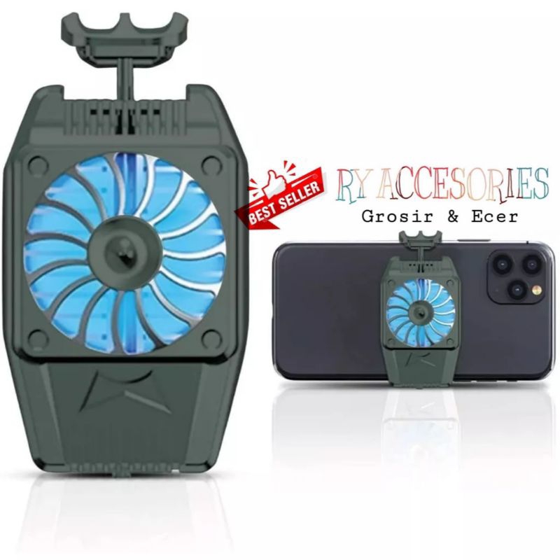 RY - Kipas Alat Pendingin Cooling Fan Pad Cooler Gaming Game H15 / Smartphone Cooling Fan Kipas Pend