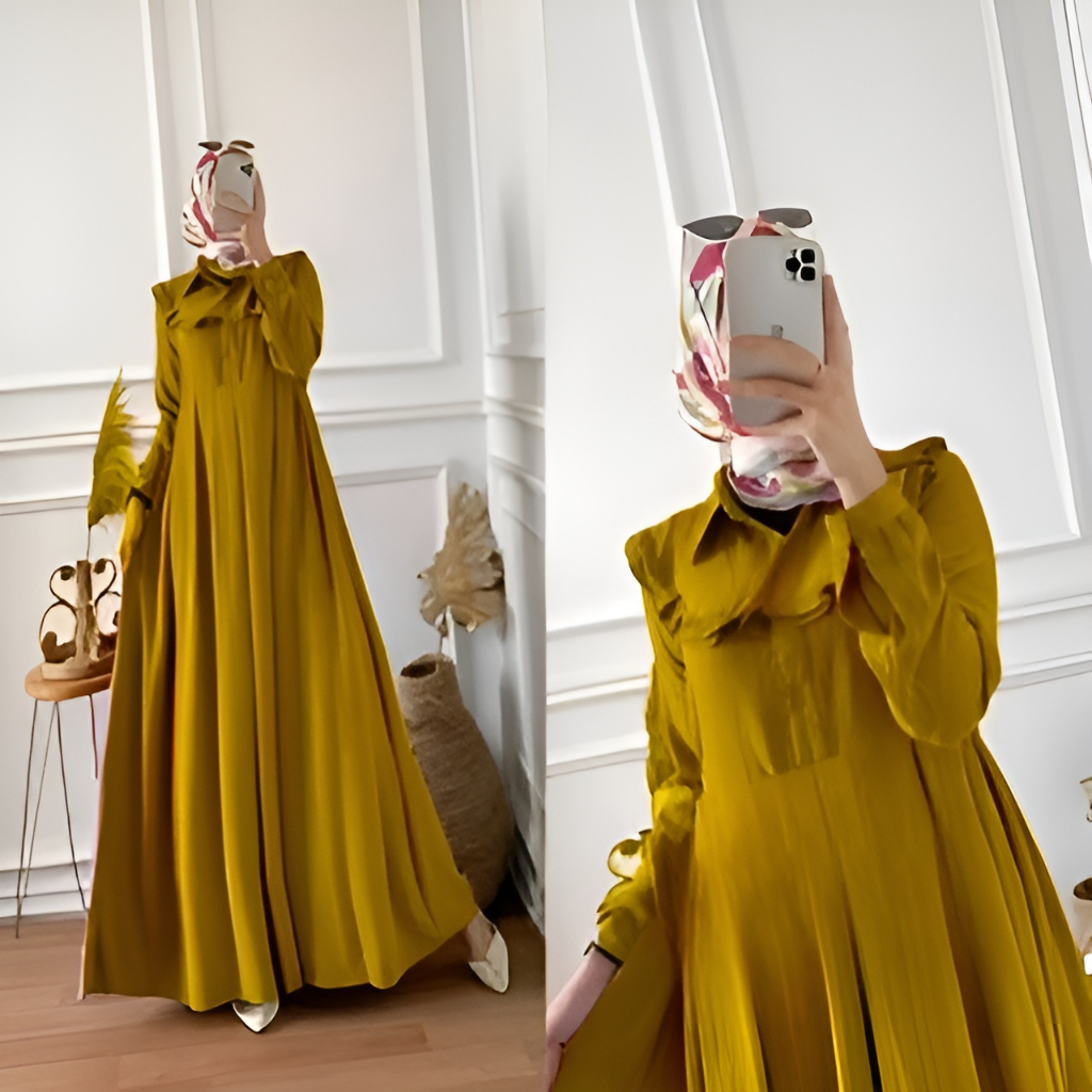 mola dress maxy dress wanita crinkle airflow premium jumbo gamis terbaru