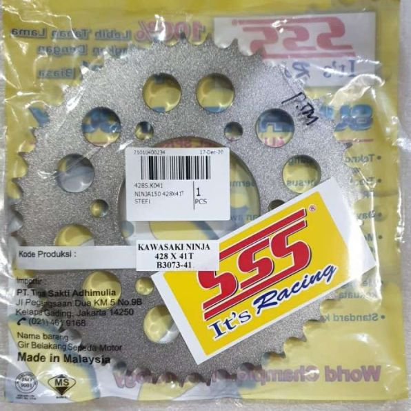 Gear Belakang SSS 428 Ninja R / Ninja RR / Ninja SS