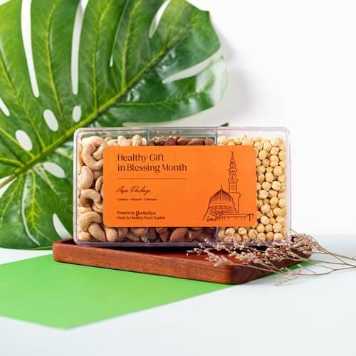 

Hampers Superfood Nut Mix (Almond, Kacang Arab, Kacang Mete)