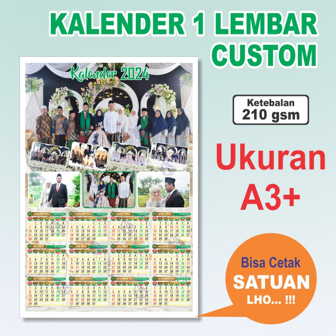 

Kalender Dinding A3+ - Kalender Custom - Kalender aesthetic