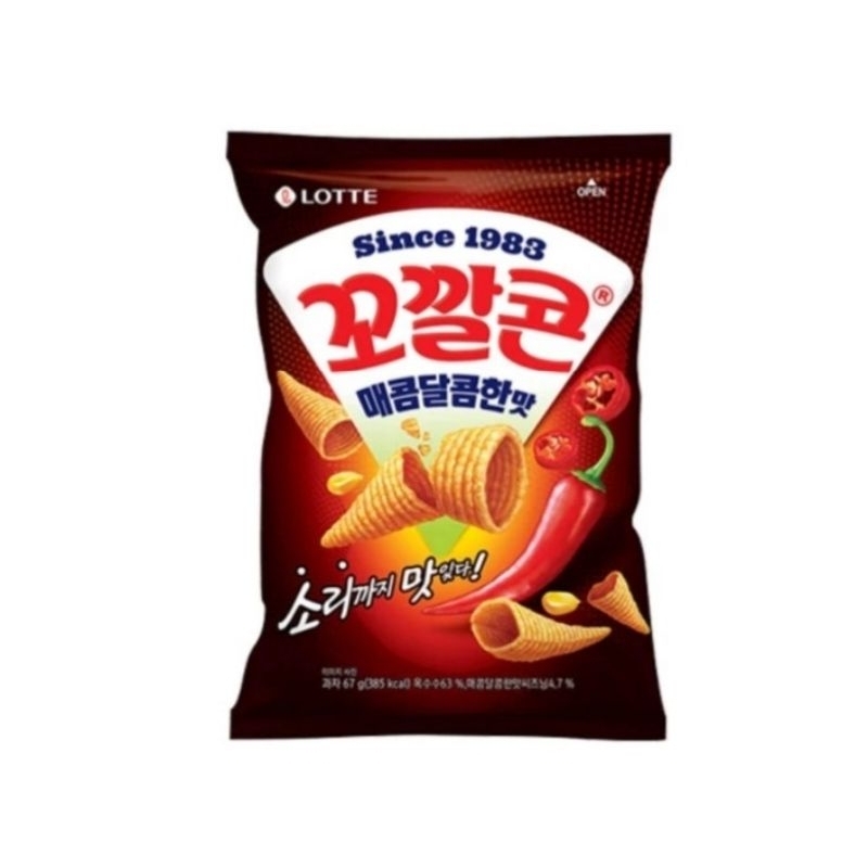 

KKOKKALKON HOT & SWEET FLAVOR 67G -SNACK KOREA RASA PEDAS