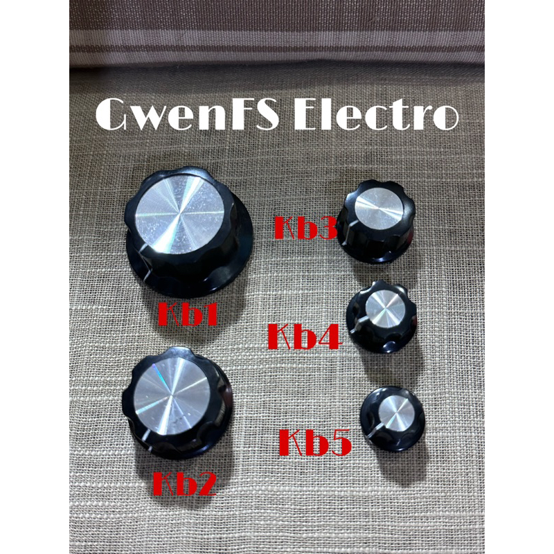 Knop Rotary Potensio knop bunga rotari kenop aluminium