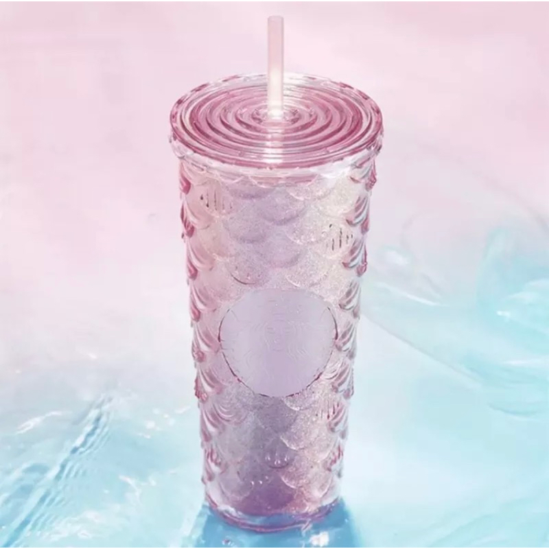 starbucks tumbler ORIGINAL mermaid pink scale cold cup