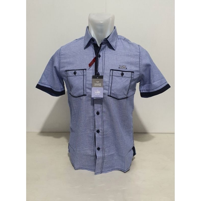 Baju Kemeja LGS Motif - Slim Fit - Size M - Lebar Dada 52 cm - Original 100% - New - Baru