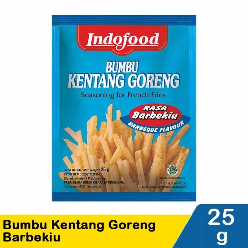 

Indofood Bumbu Kentang Goreng Barbekiu 25G
