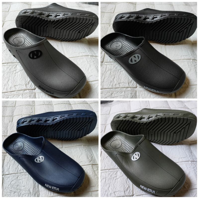 Sandal karet pria sandal slop new era sepatu pria karet MB-6043(COD bayar ditempat)