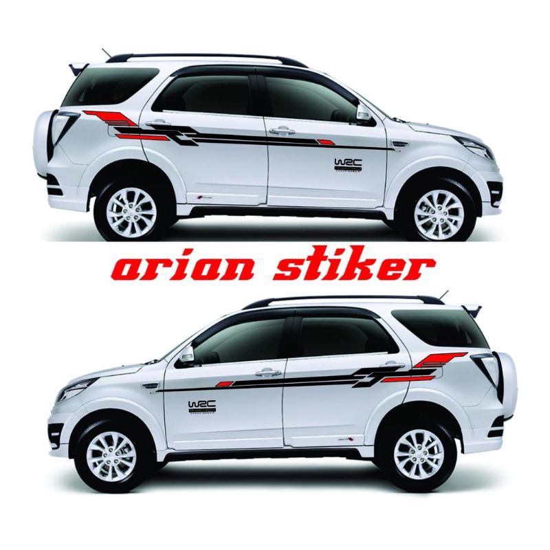 stiker list stiker mobil rush Terios stiker keren