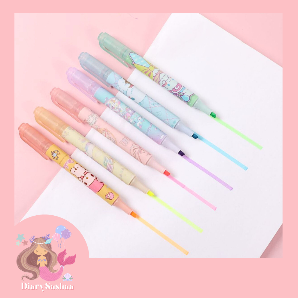 

Diarysashaa~Stabilo Sanrio Aesthetic Kartun Karakter Lucu Hello kitty Melody Murah