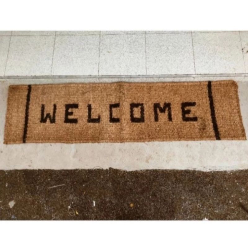 2 METER KESET WELCOME SABUT KELAPA/keset lantai polos panjang