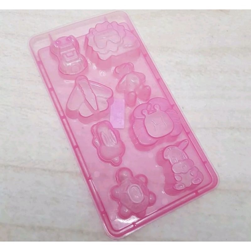 Cetakan Coklat Karakter/Cetakan Agar-Agar Karakter/Cetakan Jelly Karakter Bahan Mika Tebal
