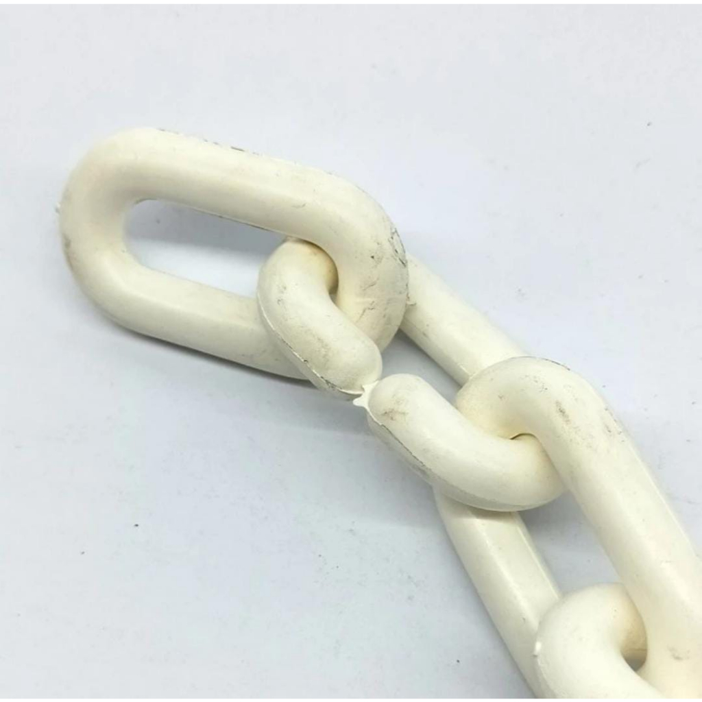 Rantai plastik warna 12mm -putih (Baca diskripsi sebelum membeli) ⛔️