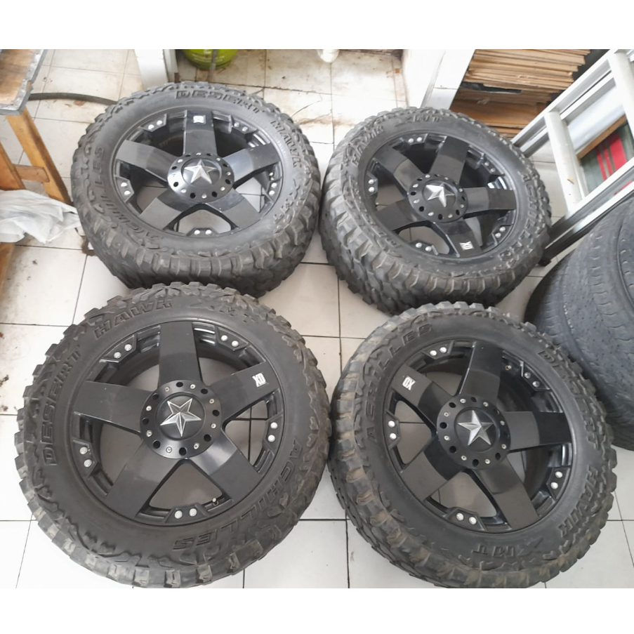 Velg Bekas Mobil Ford Ranger, Hilux, Ring 20 Hsr Wheel Rasta Ban 33 12,5 R20 Achiles