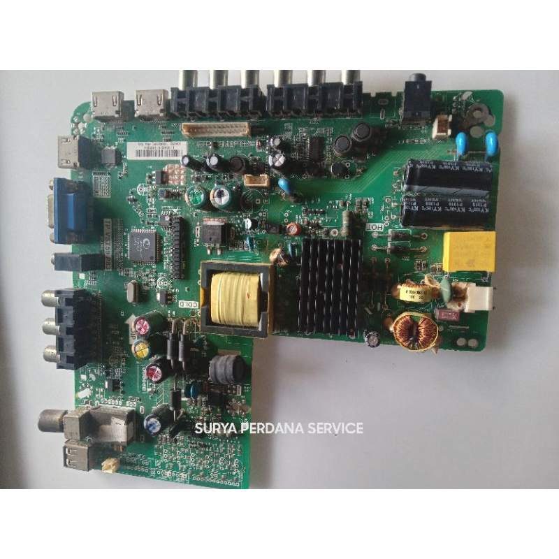 MB ,mainboard tv led polytron PLD32D552,TP.VST59.P83