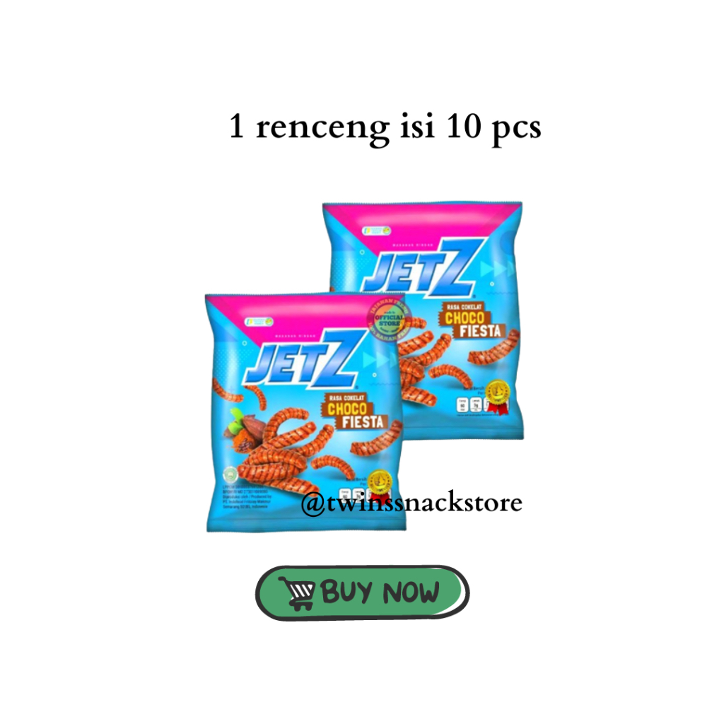 

Jetz Stick Chocofiesta renceng - jetz cokelat snack ciki