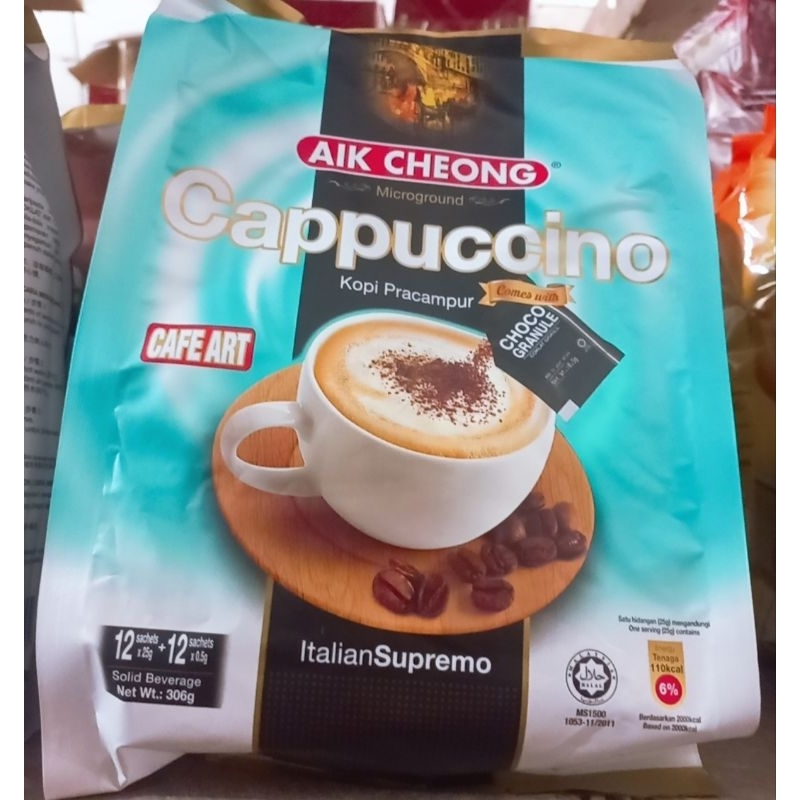 

Aik Cheong Chocolatte,, Aik Cheong Cappuccino