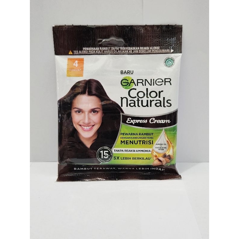 Garnier Semir Rambut Sachet No 4 Warna Coklat 20+2 gram