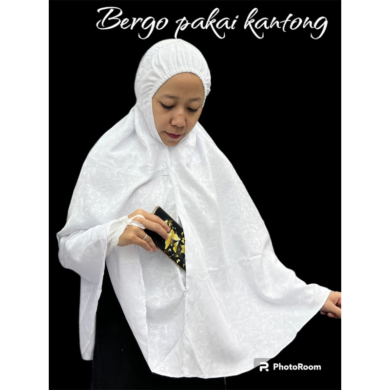 TERLARIS BERGO PUTIH/BERGO PAKAI KANTONG/BERGO JUMBO
