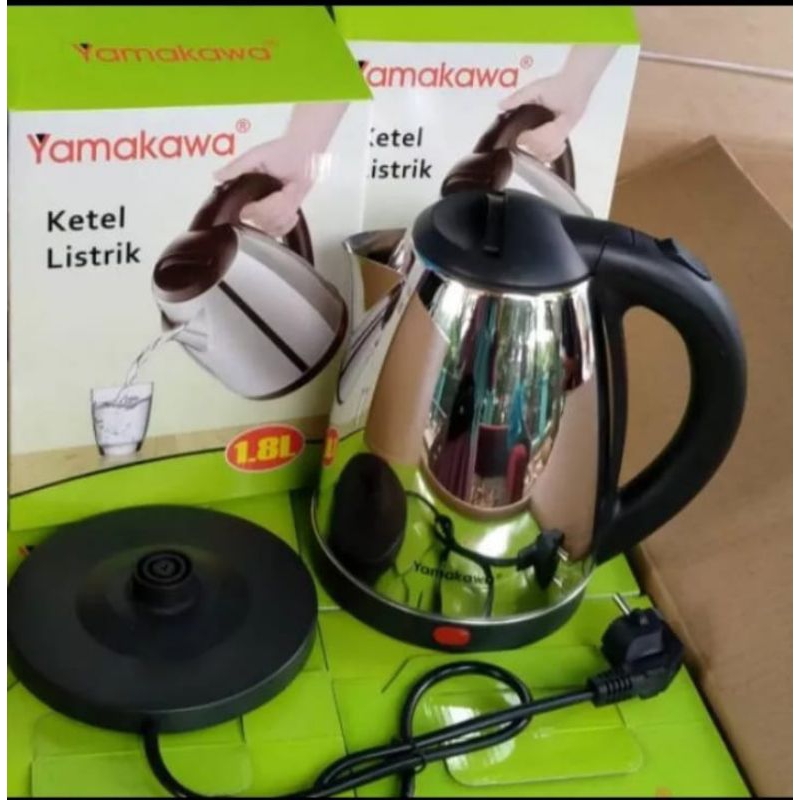 PROMO TERBARU yamakawa kettel listrik,teko listrik 350 Watt, 500 watt stainless