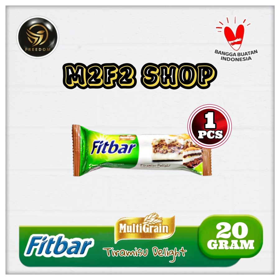 

Fitbar Multigrain Bar With Coffee | Tiramisu Delight - 20 gr (Kemasan Satuan)