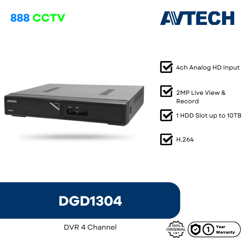 DVR 4ch AVTECH DGD1304