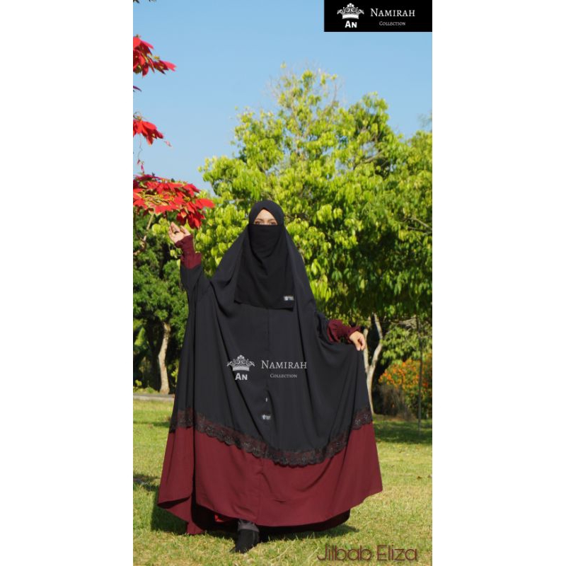 JILBAB ELIZA / JILBAB SEMATA KAKI / OVERHEAD /JILBAB LENGAN/ AN NAMIRAH /Long khimar / Floor khimar