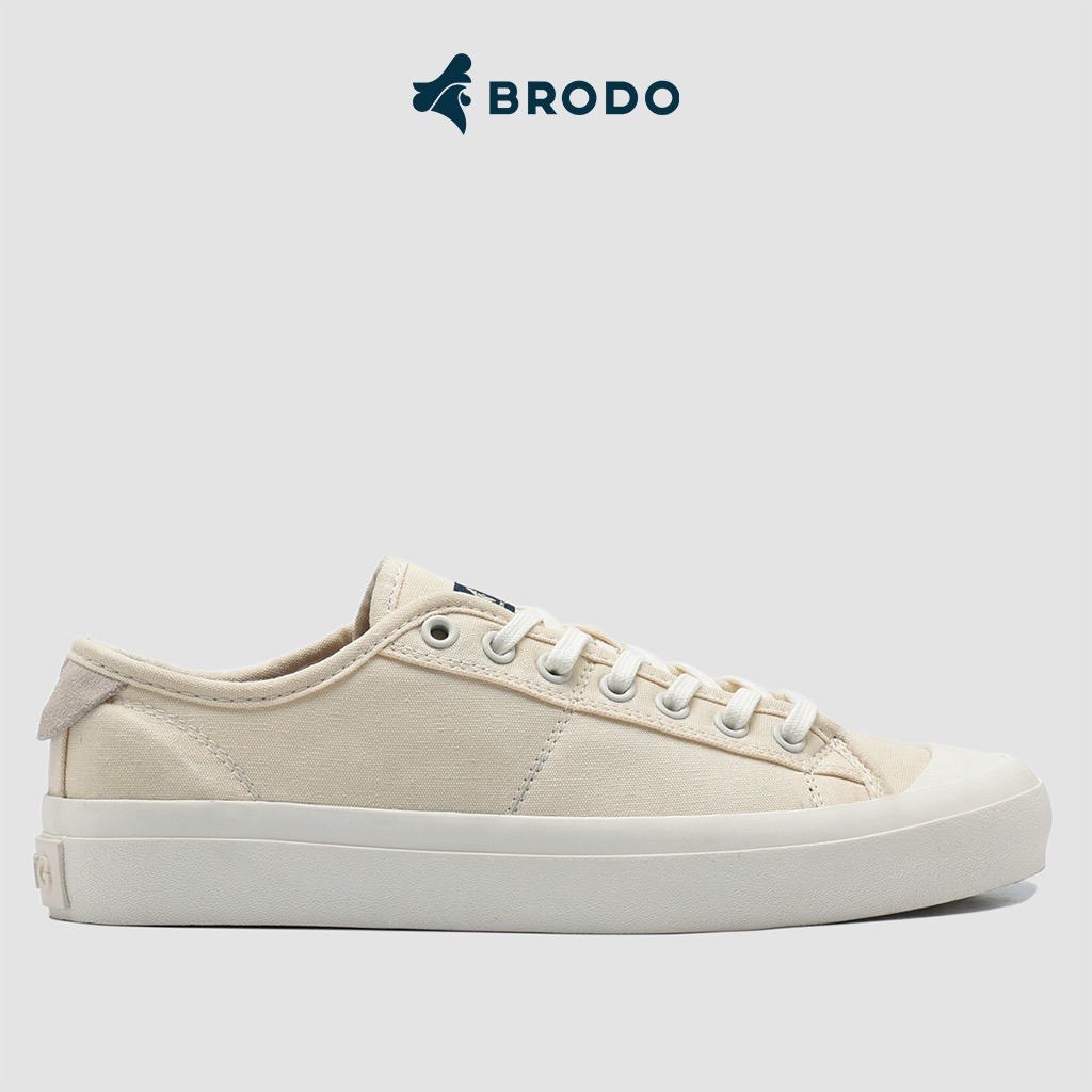 [Soleandjoy] BRODO - Vantage V2 Low Natural White OW Sepatu Kanvas Cowok