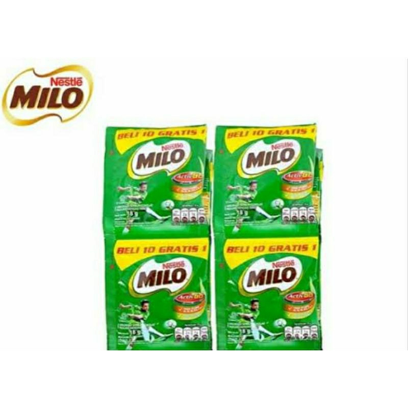 

MILO SACHET 22gr x 11 / MILO RENTENG / MINUMAN COKELAT / SUSU COKLAT / MILO SUSU COKELAT