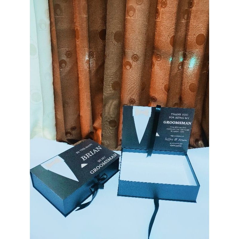 

Box Groomsmen Hardbox box Custom Box Wedding
