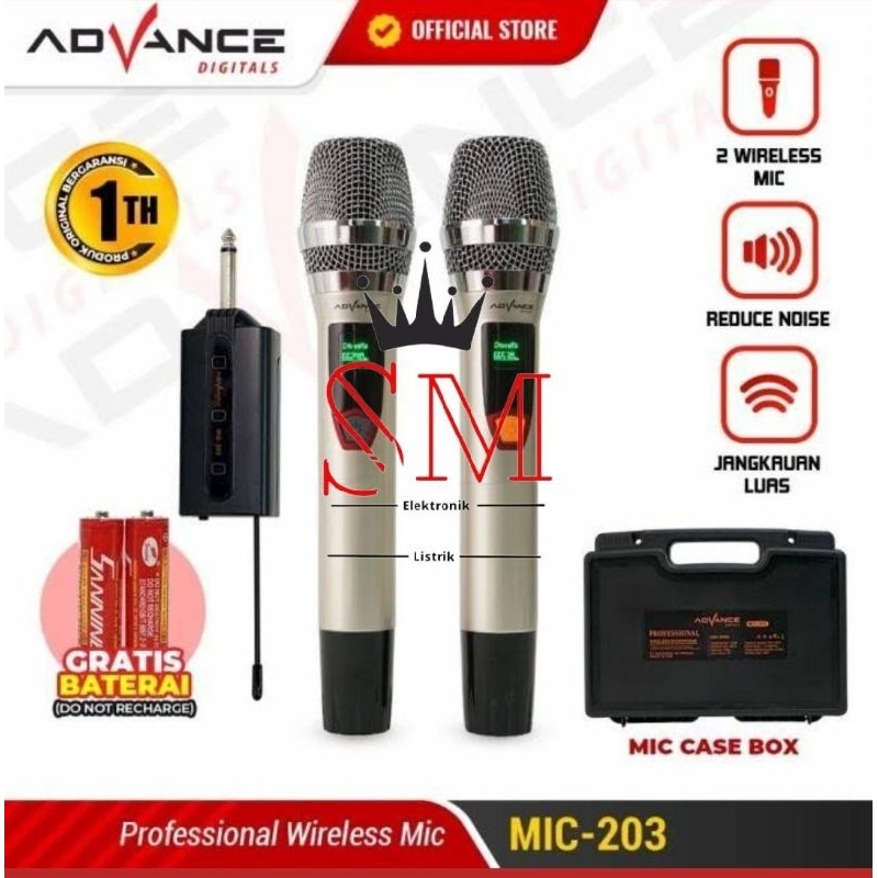 WIRELESS ADVANCE MIC 203 DOUBLE MIC