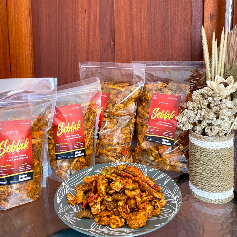 

Seblak Kering Campur bumbu kacang pedas (250gr)