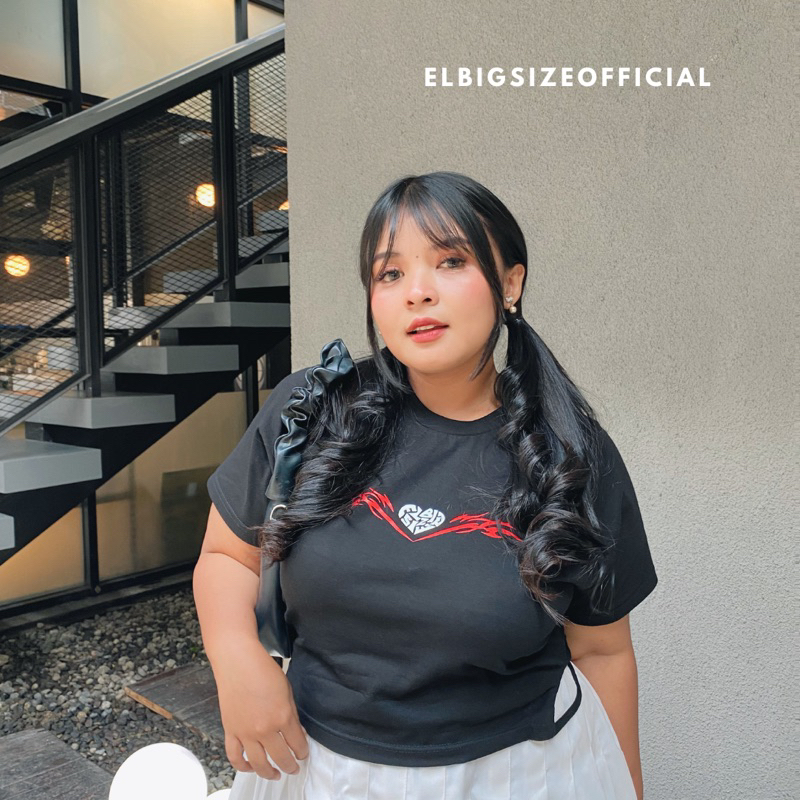 Elbigsize Wings Crop Top