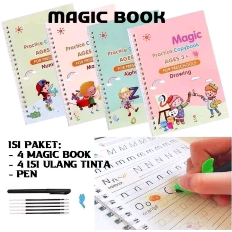 

Sank magic practice copybook buku belajar menulis anak praktis