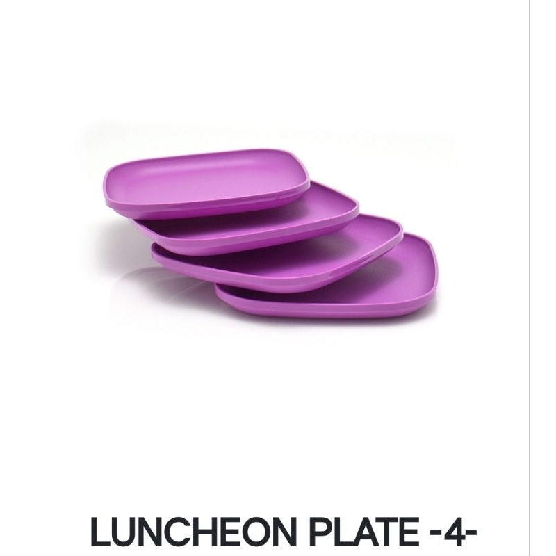 TUPPERWARE LUNCHEON PLATE (4) PIrING UNGU