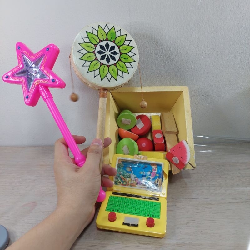 Preloved mainan paket tongkat peri tradisional potong potong