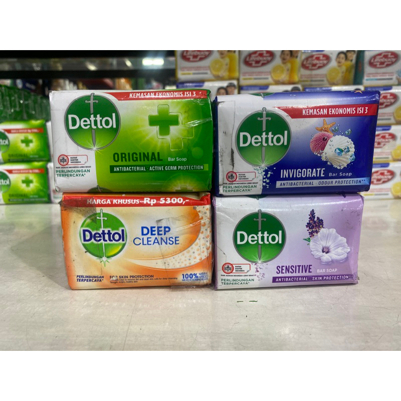 DETTOL sabun batang 100g/105g x 5pcs