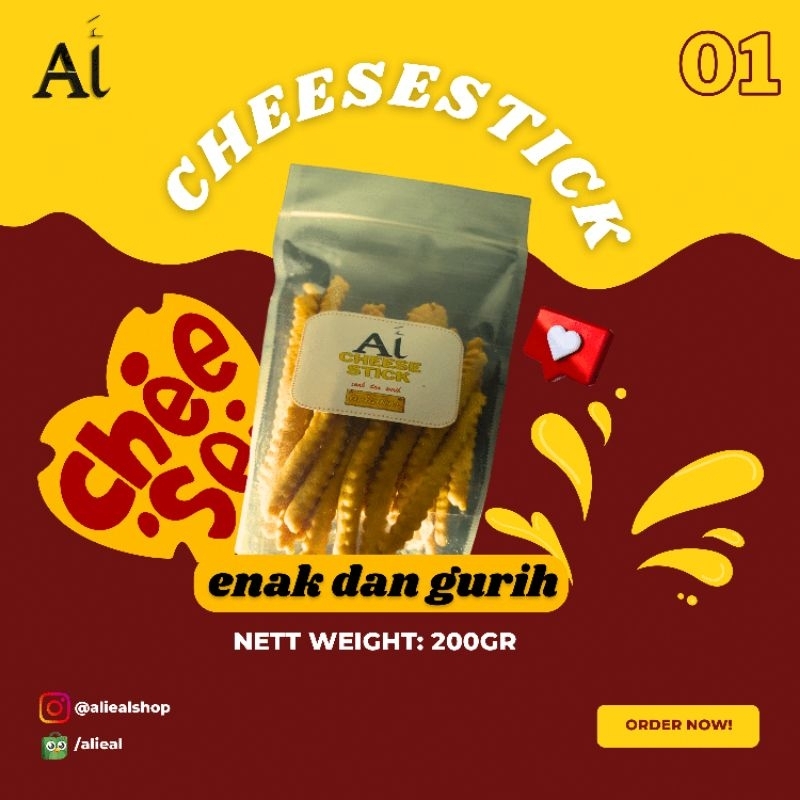 

Cheese Stick Keju 200gr | Camilan Stik Keju