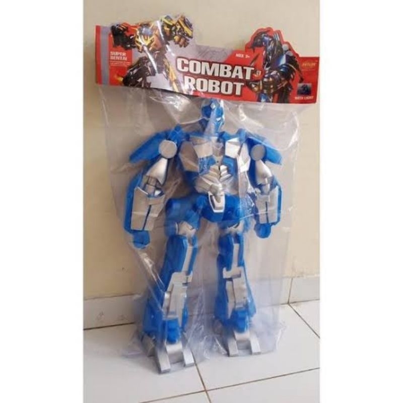 (KANTONG) MAINAN ROBOT BUBBLE BEE OPTIMUS PRIME BATRAI SUARA LED