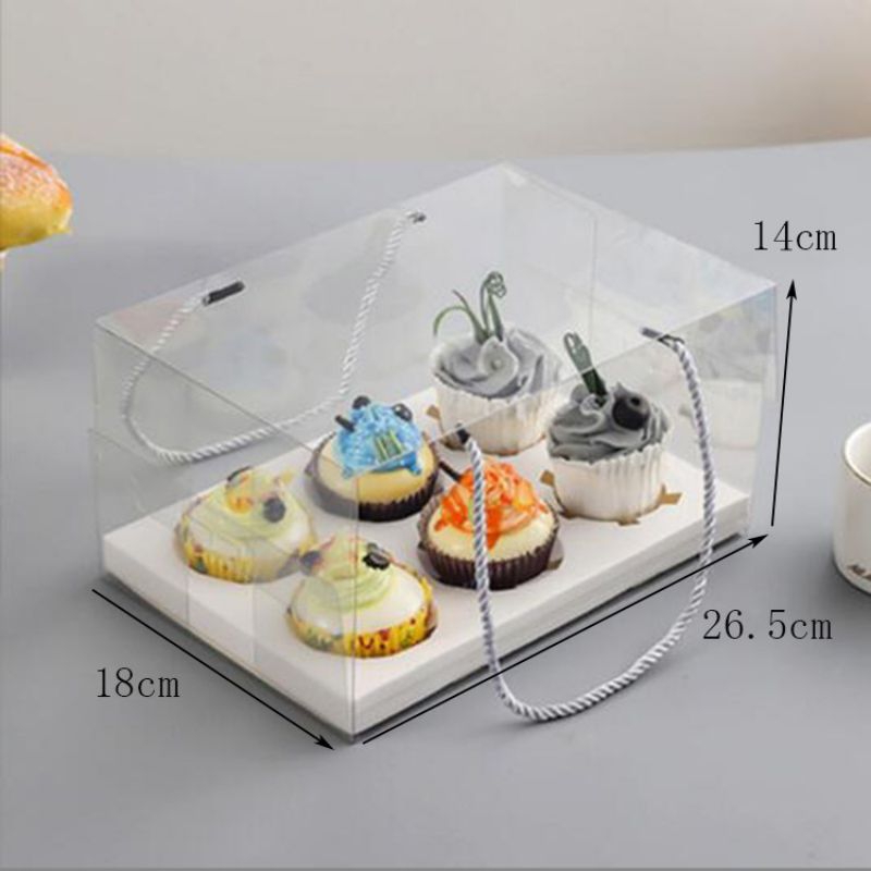 Box Mika Cupcake Tali / Box Mika Transparan / Mika Muffin