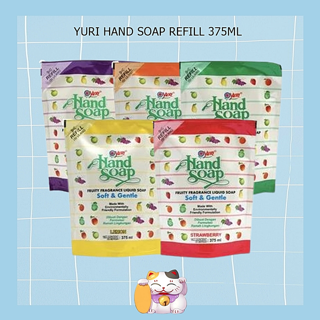 Yuri Hand Soap REFILL Pouch 375ml / Yuri Sabun Cuci Tangan / Hand Wash