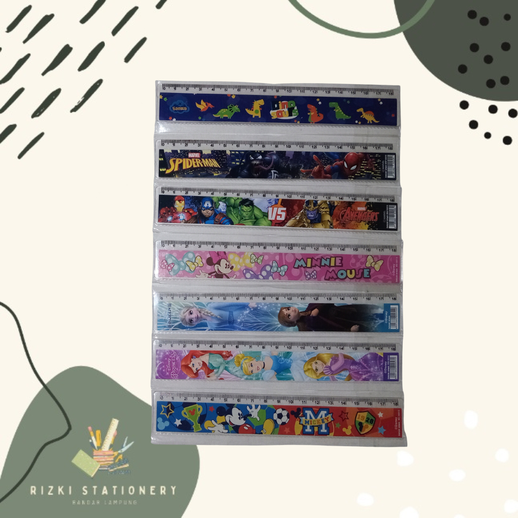 

(1pc) Penggaris Plastik Fancy Tebal Sansan Wawa Disney 18cm / 30cm