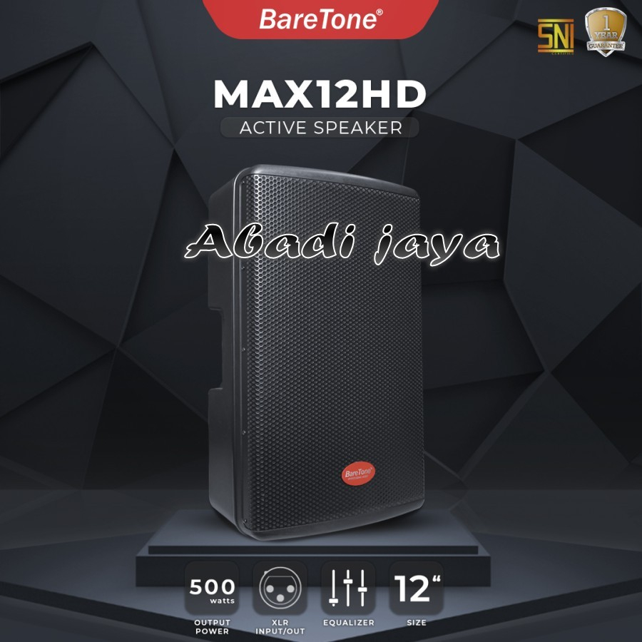speaker akif baretone max12hd baretone max 12hd max12 hd 12'' 1 buah