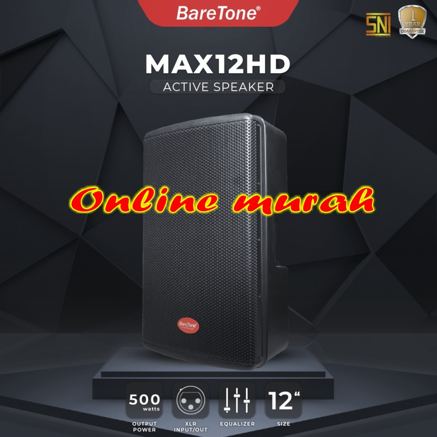 speaker akif baretone max12hd baretone max 12hd max12 hd 12'' 1 buah