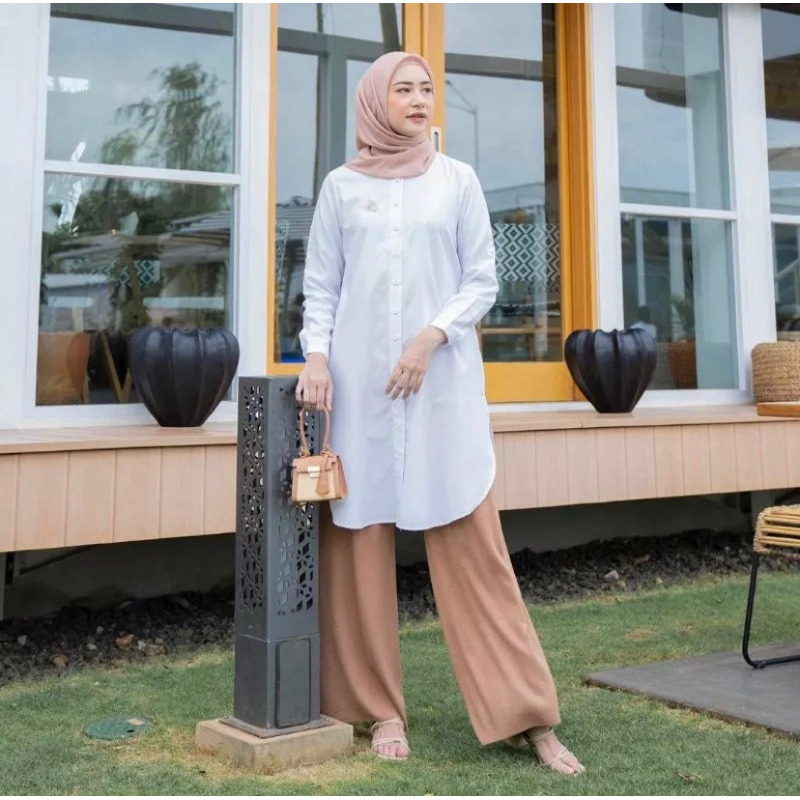 Long Daily Shirt By Heaven Lights size L / preloved